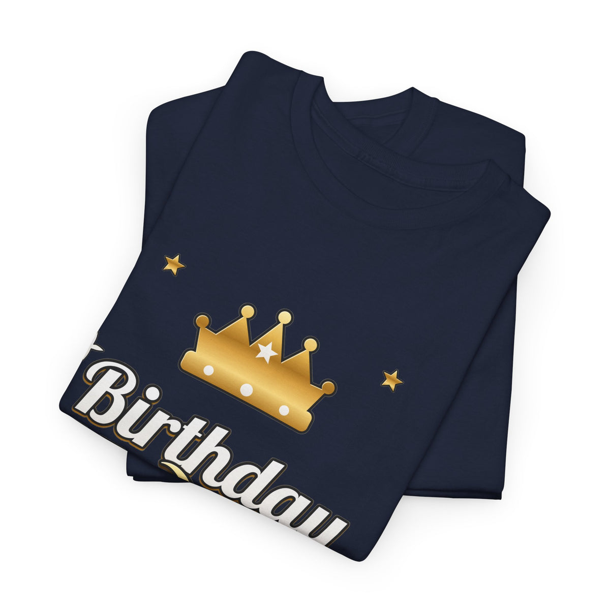 Birthday King Gold Crown Tee