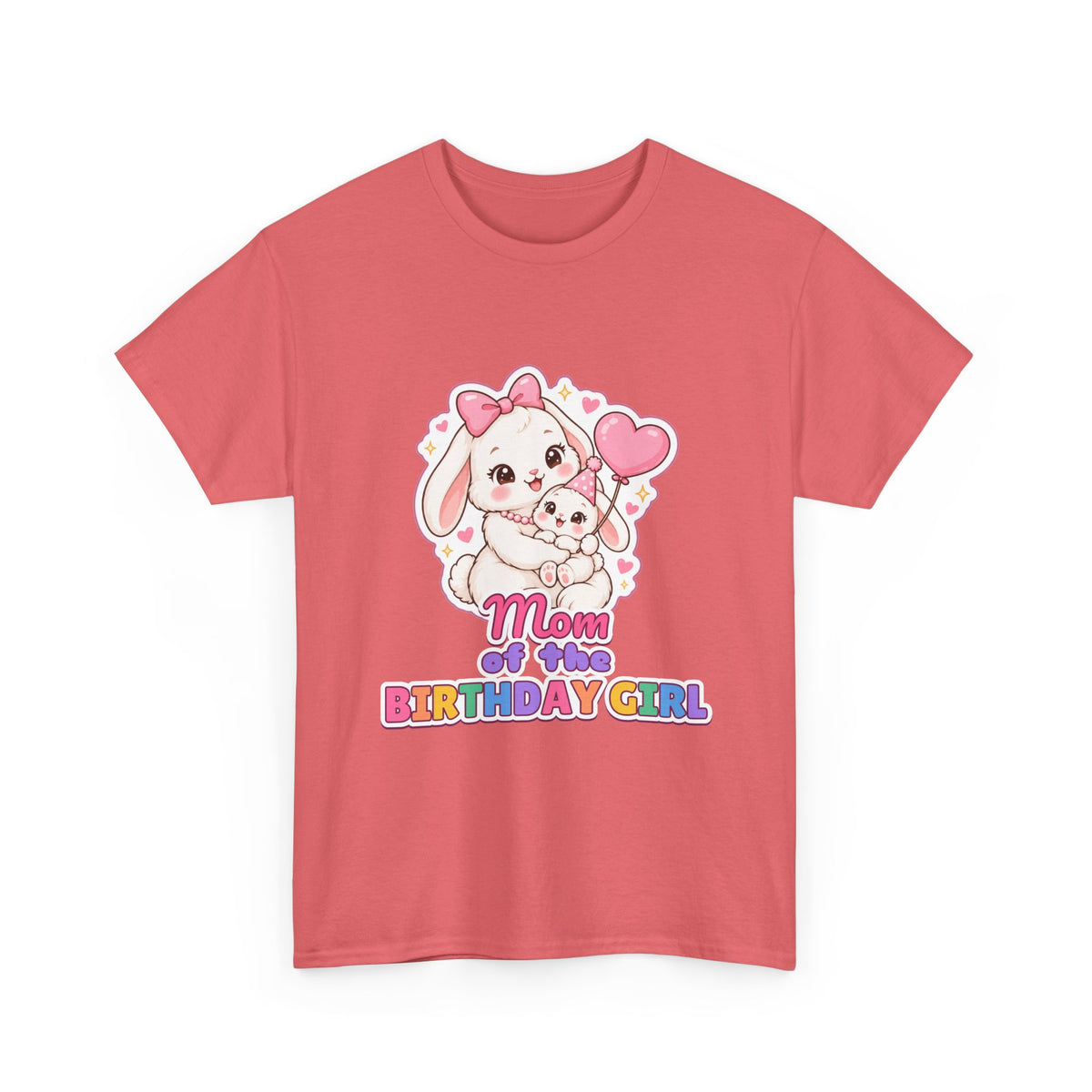 Mom of the Birthday Girl Bunny birthday shirt – Gildan tee by Happywear