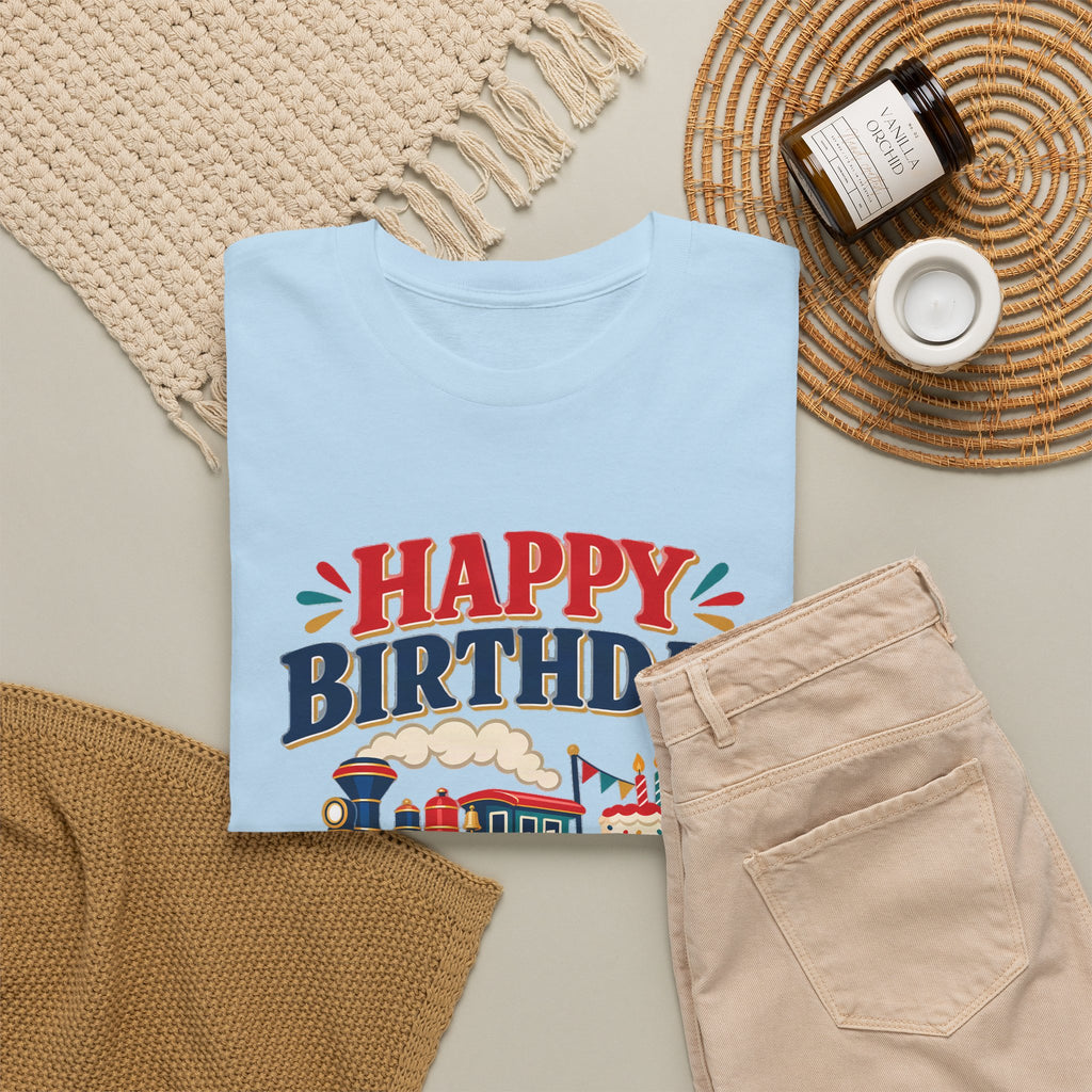 Personalized Train Birthday Shirt – Add Name & Age