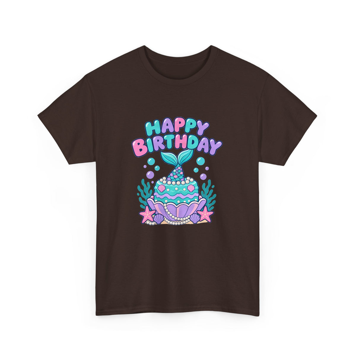 Mermaid Happy Birthday Tee