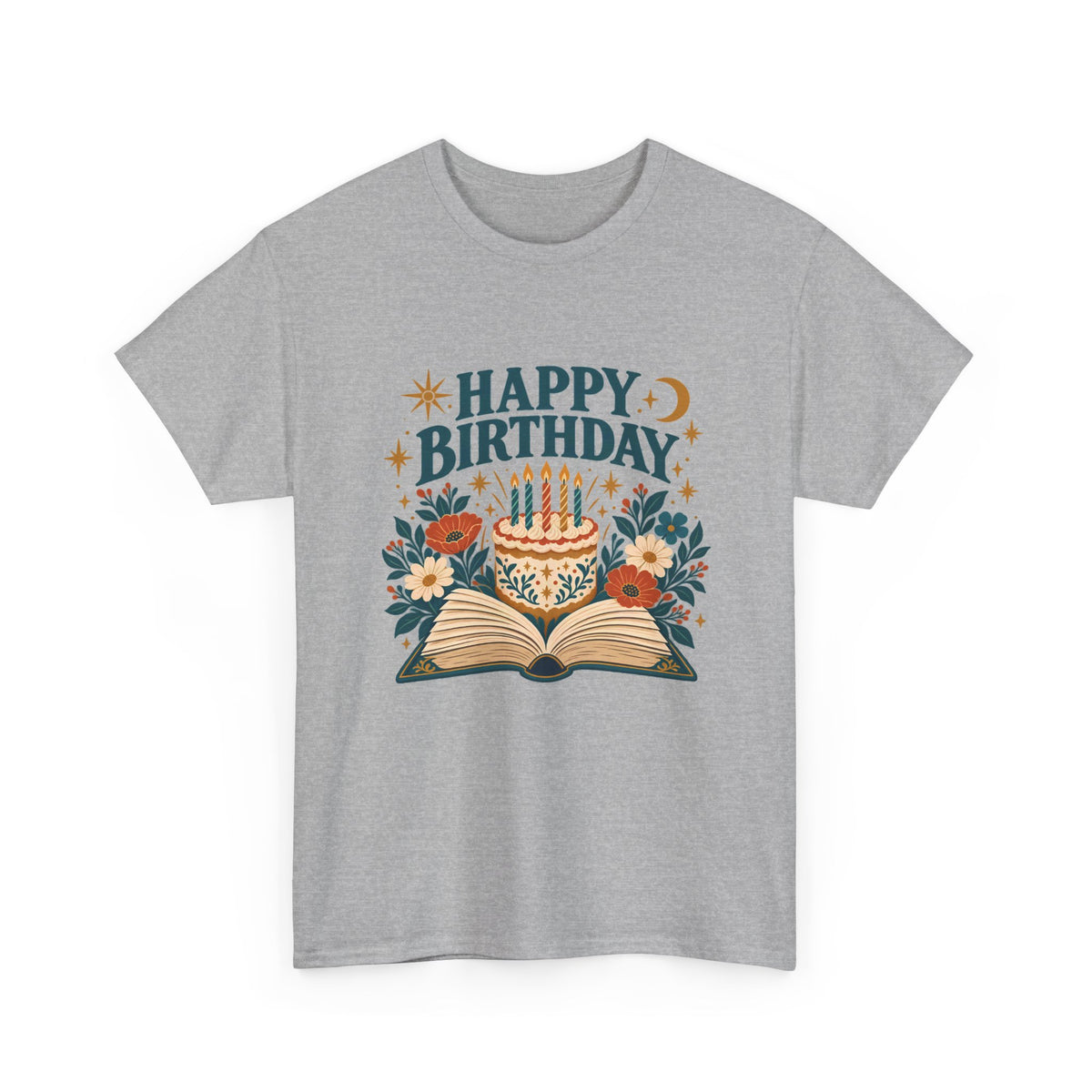 Book Lover Happy Birthday Tee