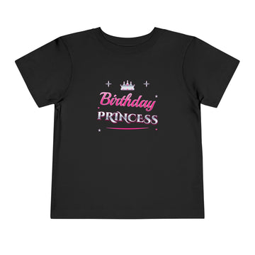 Birthday Princess Pink & Silver Tiara Tee – Toddler
