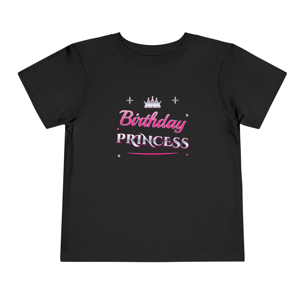 Birthday Princess Pink & Silver Tiara birthday shirt – toddler Gildan tee by Happywear