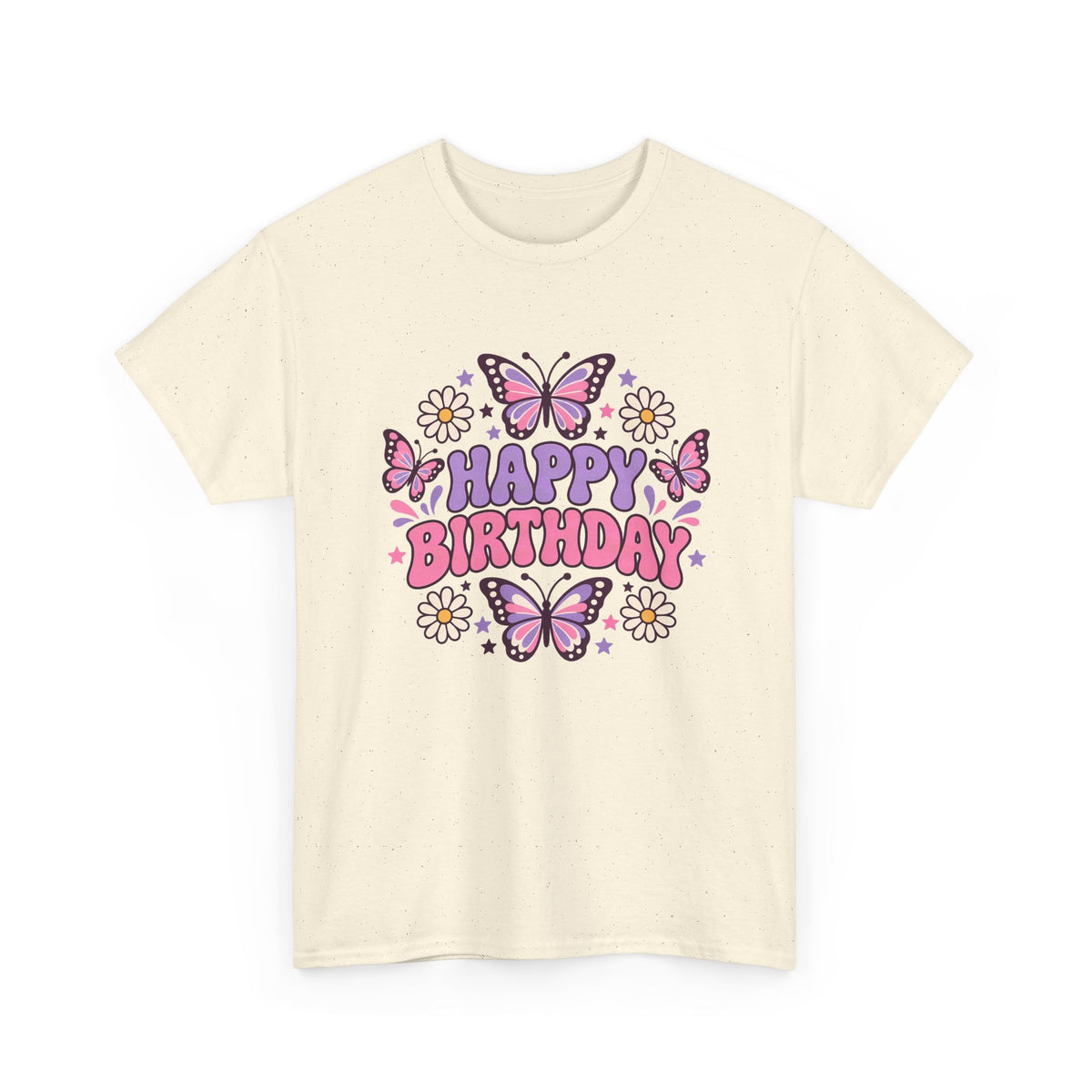 Butterfly Garden Happy Birthday shirt – Gildan tee by Happywear