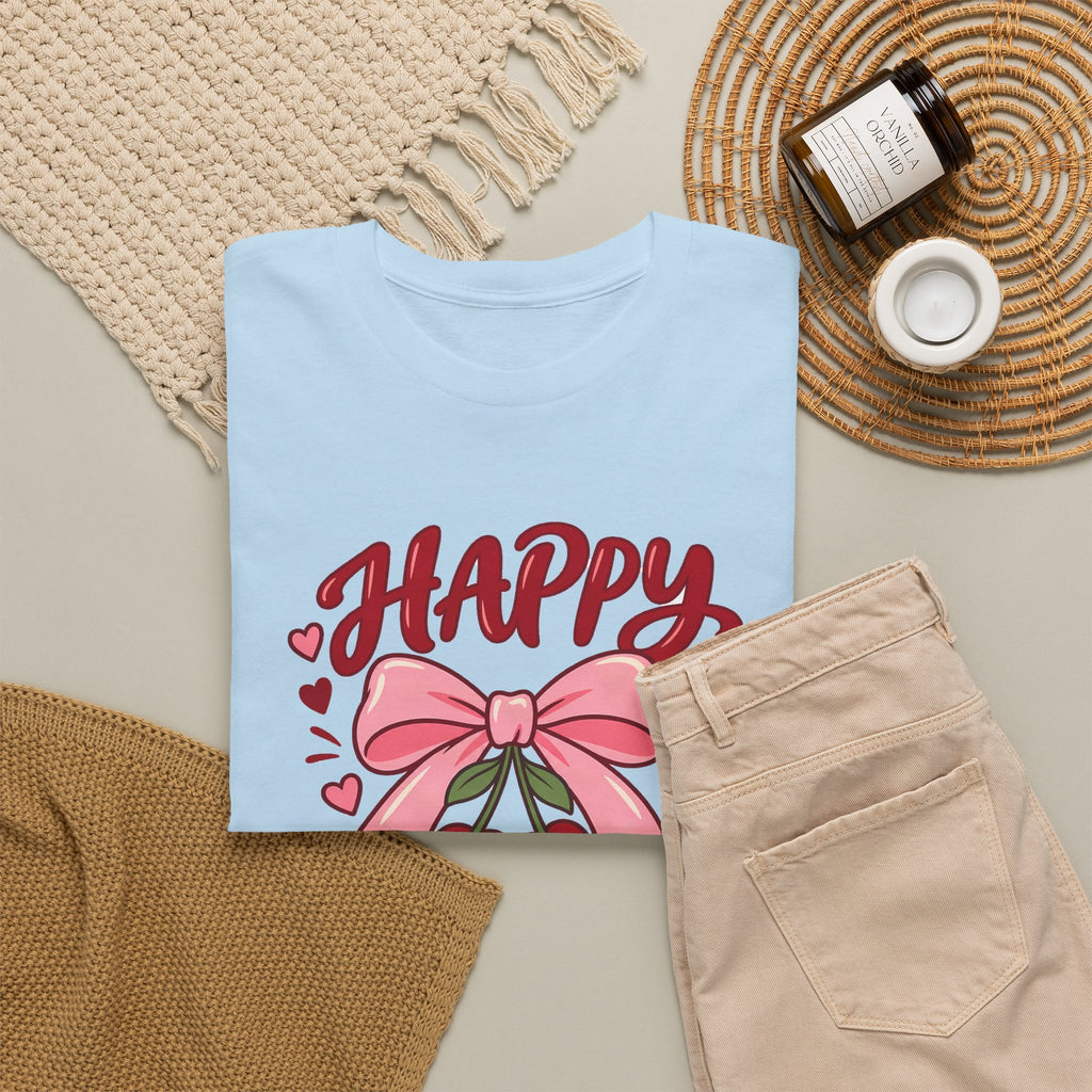 Personalized Cherry Bow Birthday Shirt – Add Name & Age