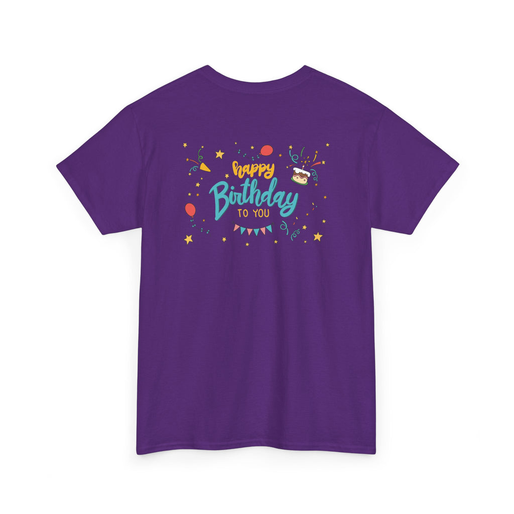 Happy Birthday To You Confetti Tee – Front & Back