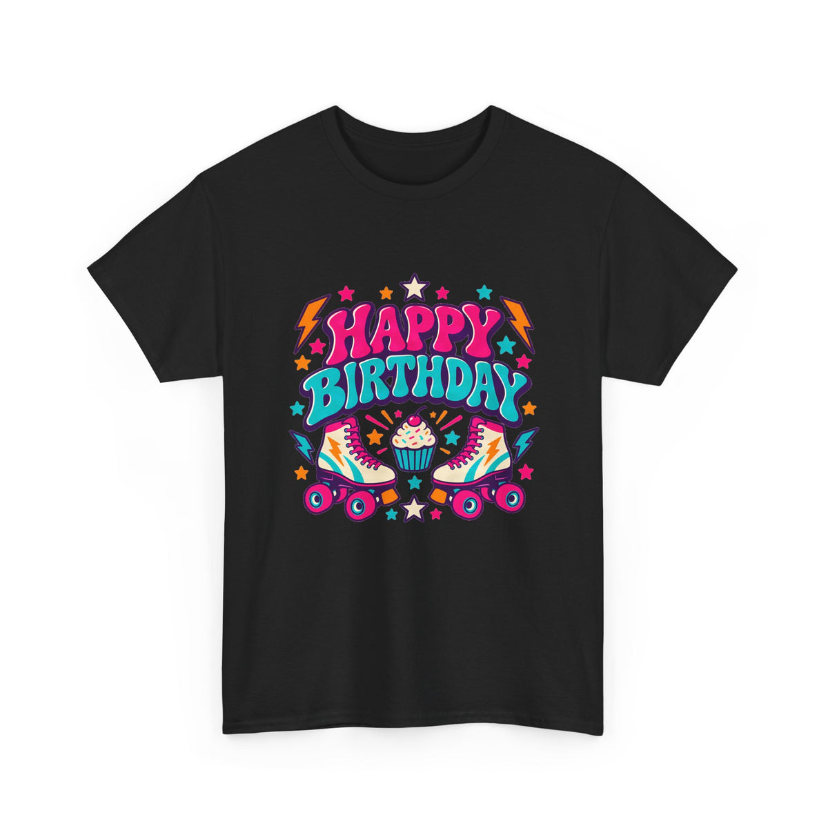Roller Skating Happy Birthday Tee