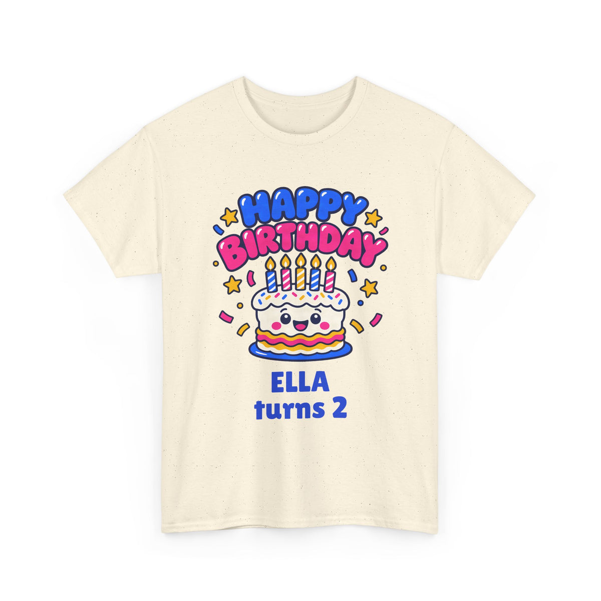 Personalized Birthday Cake Shirt – Add Name & Age