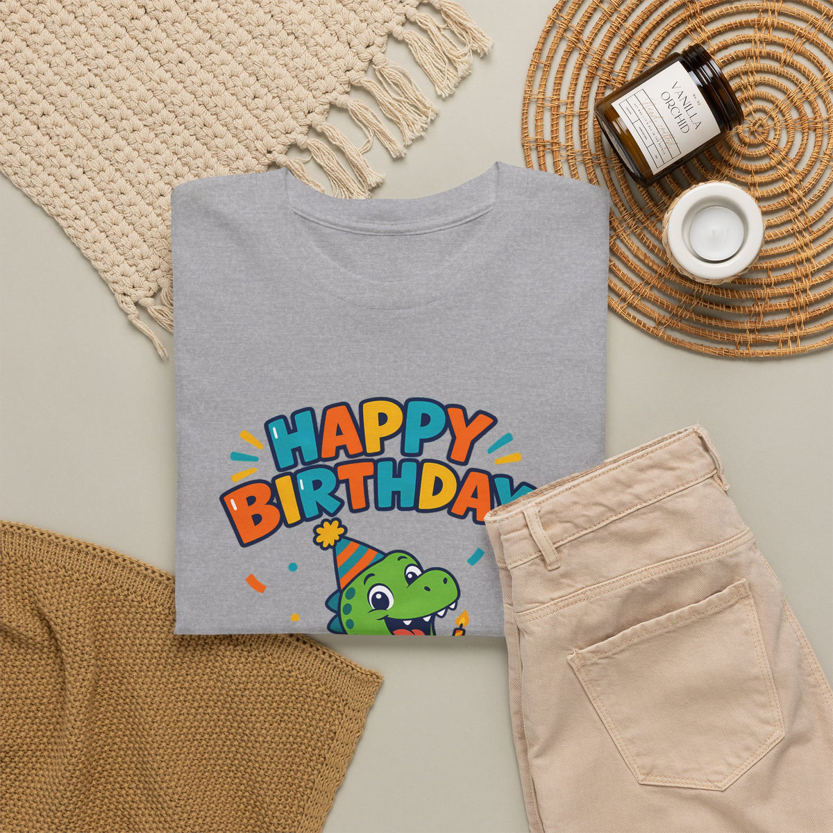 Personalized Dinosaur Birthday Shirt – Add Name & Age