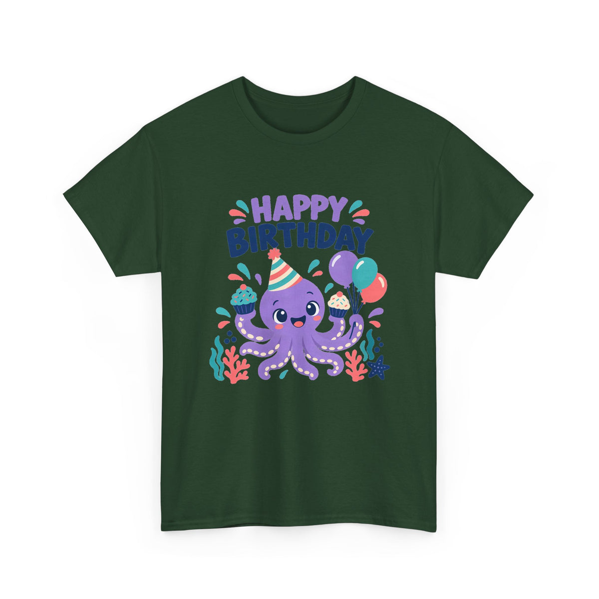 Octopus Happy Birthday Tee