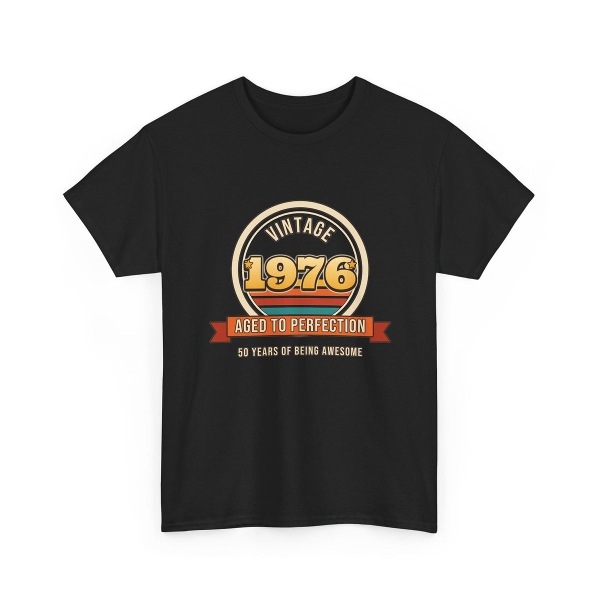 Vintage 1976 Aged to Perfection 50th Birthday shirt – Gildan tee by Happywear