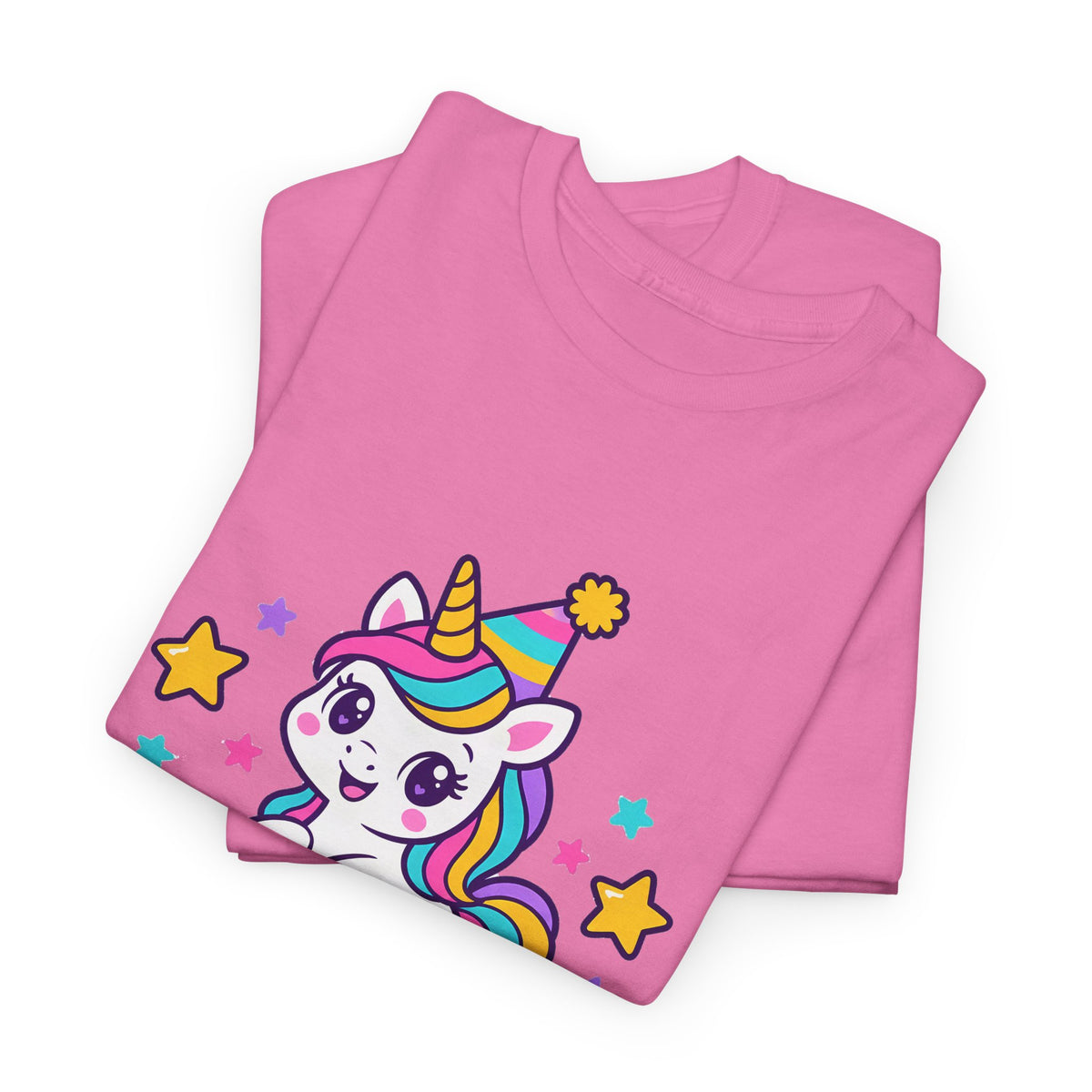 Rainbow Unicorn Happy Birthday Tee