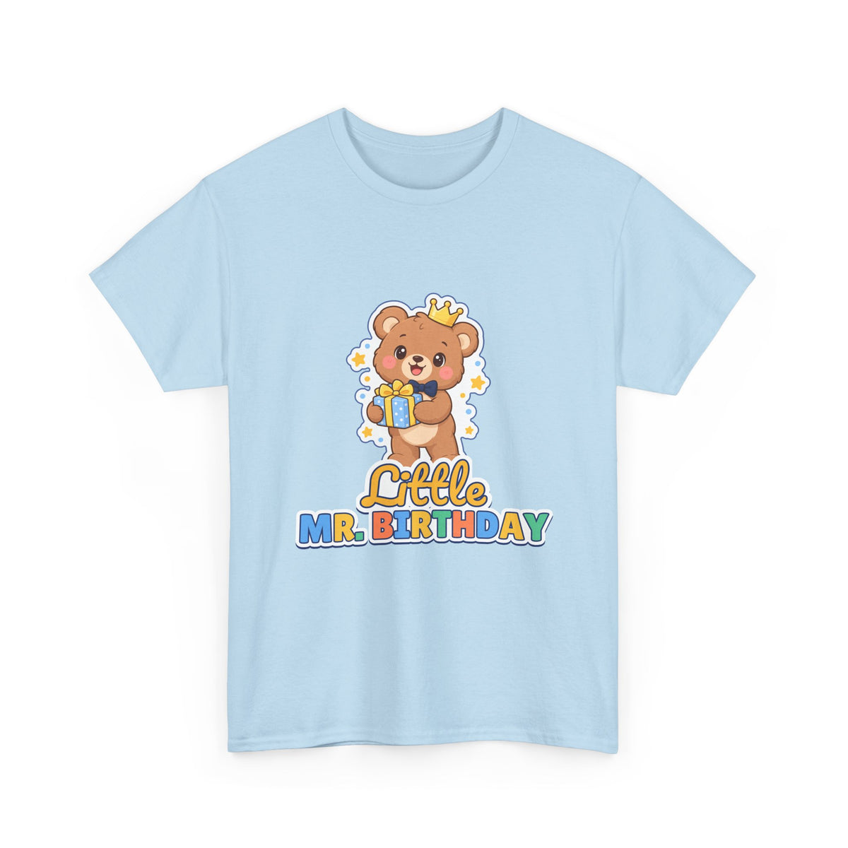 Little Mr. Birthday Teddy Bear birthday shirt – Gildan tee by Happywear
