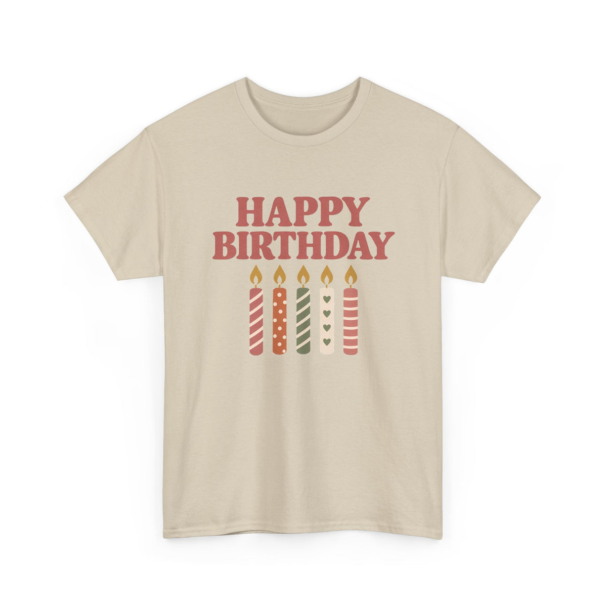 Birthday Candles birthday shirt – Gildan tee by Happywear
