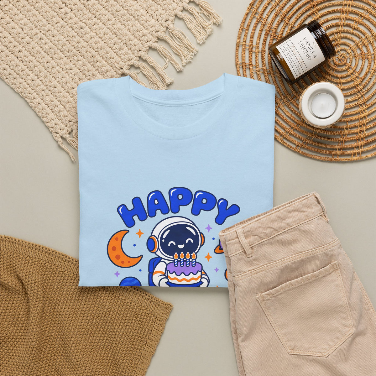 Personalized Space Astronaut Birthday Shirt – Add Name & Age