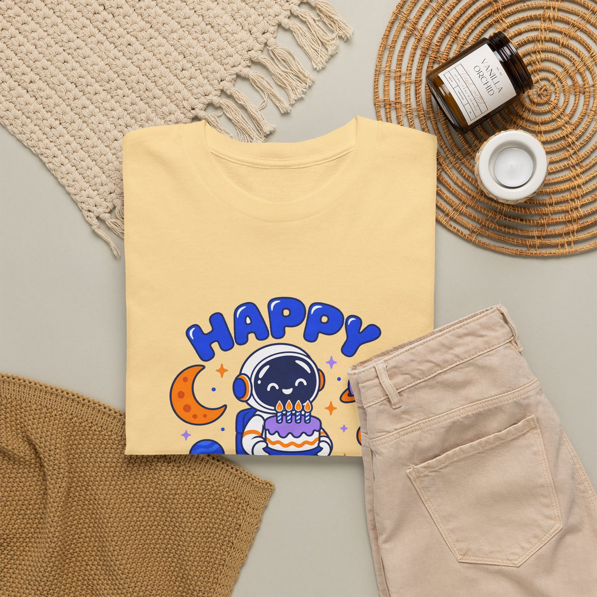 Personalized Space Astronaut Birthday Shirt – Add Name & Age
