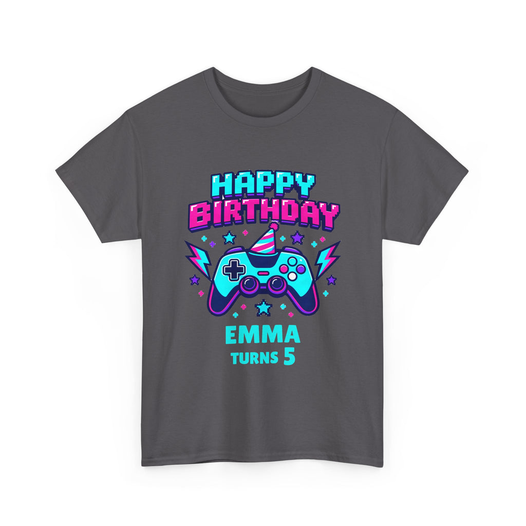 Personalized Gamer Level Up Birthday Shirt – Add Name & Age