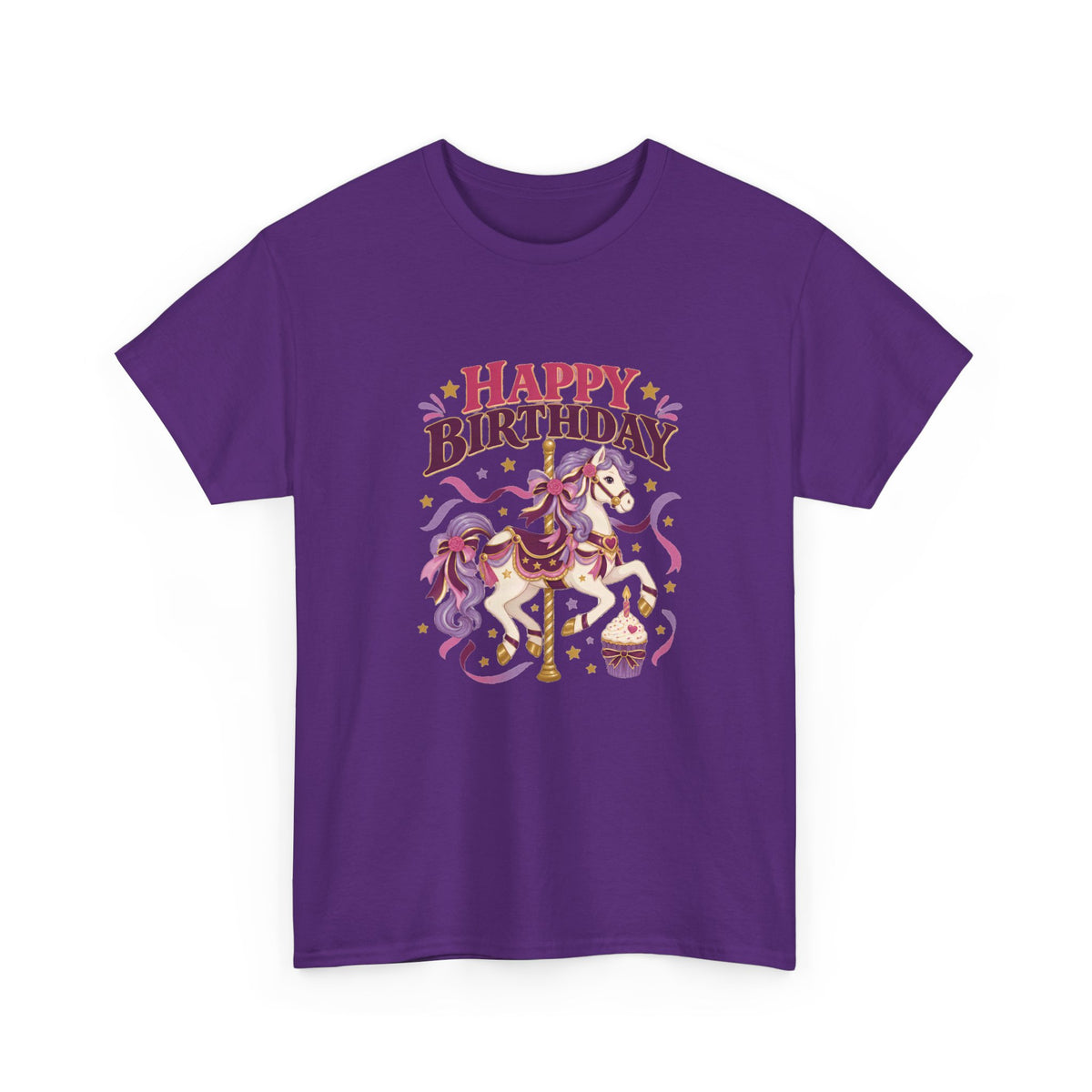 Carousel Horse Happy Birthday Tee