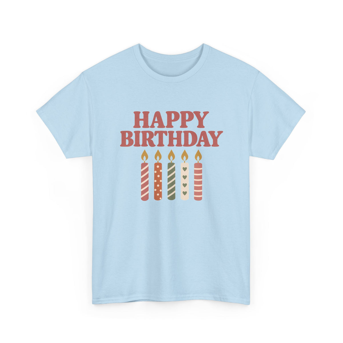 Birthday Candles birthday shirt – Gildan tee by Happywear