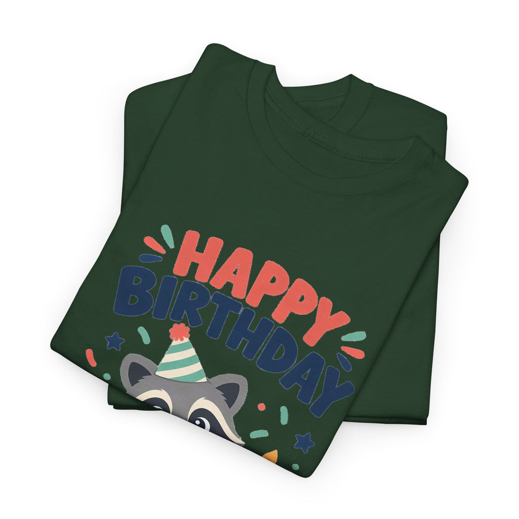 Raccoon Happy Birthday Tee