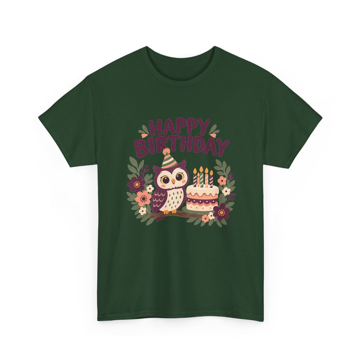 Owl Happy Birthday Tee