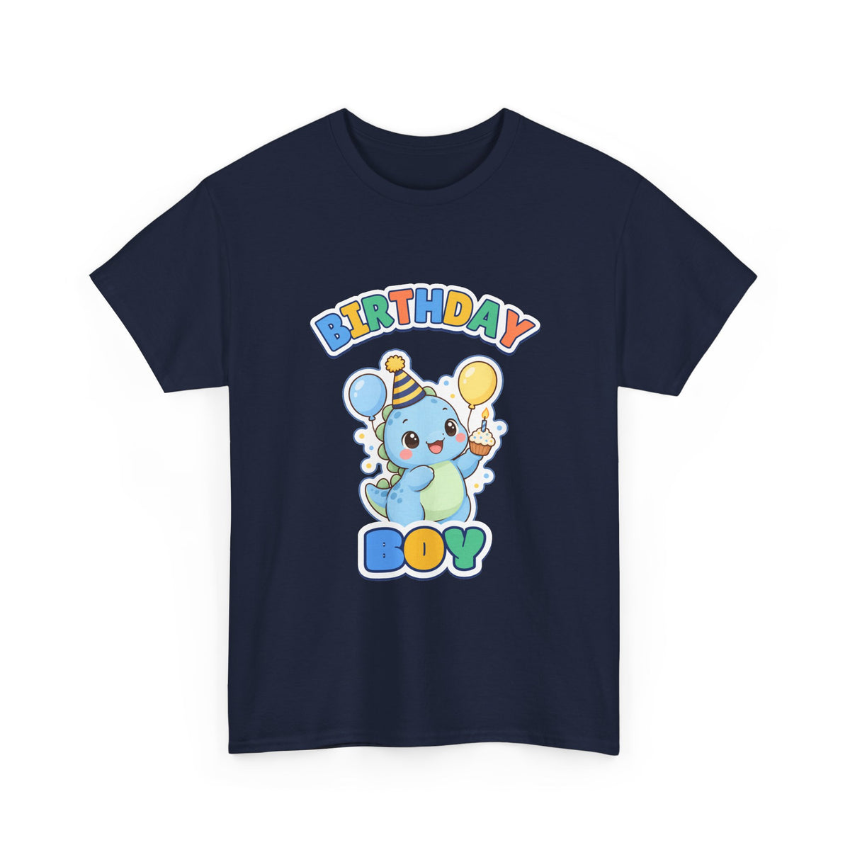 Birthday Boy Dino birthday shirt – Gildan tee by Happywear