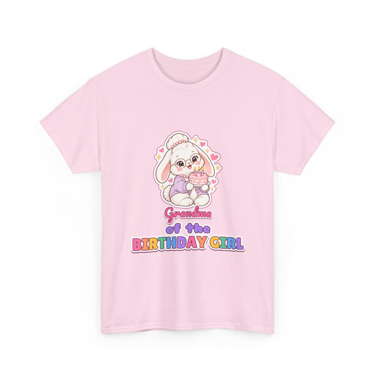 Grandma of the Birthday Girl Bunny birthday shirt – Gildan tee by Happywear