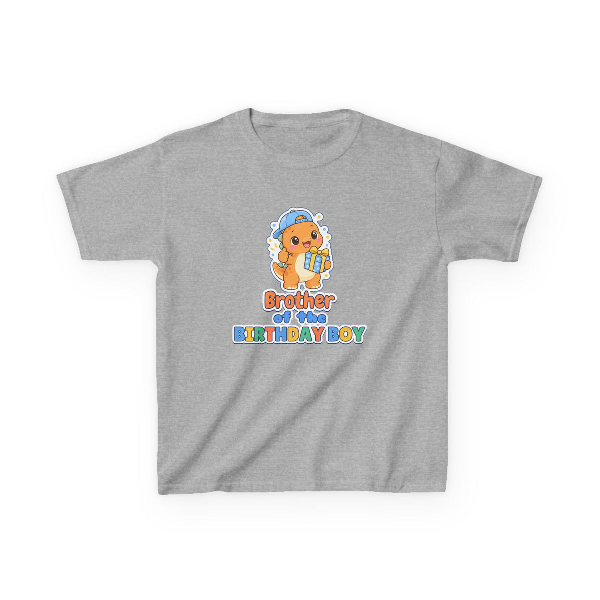 Brother of the Birthday Boy Dino birthday shirt – kids Gildan tee by Happywear