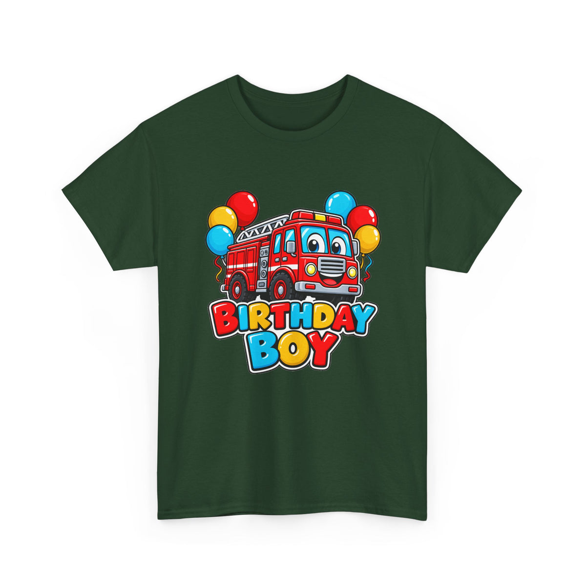 Birthday Boy Fire Truck Tee