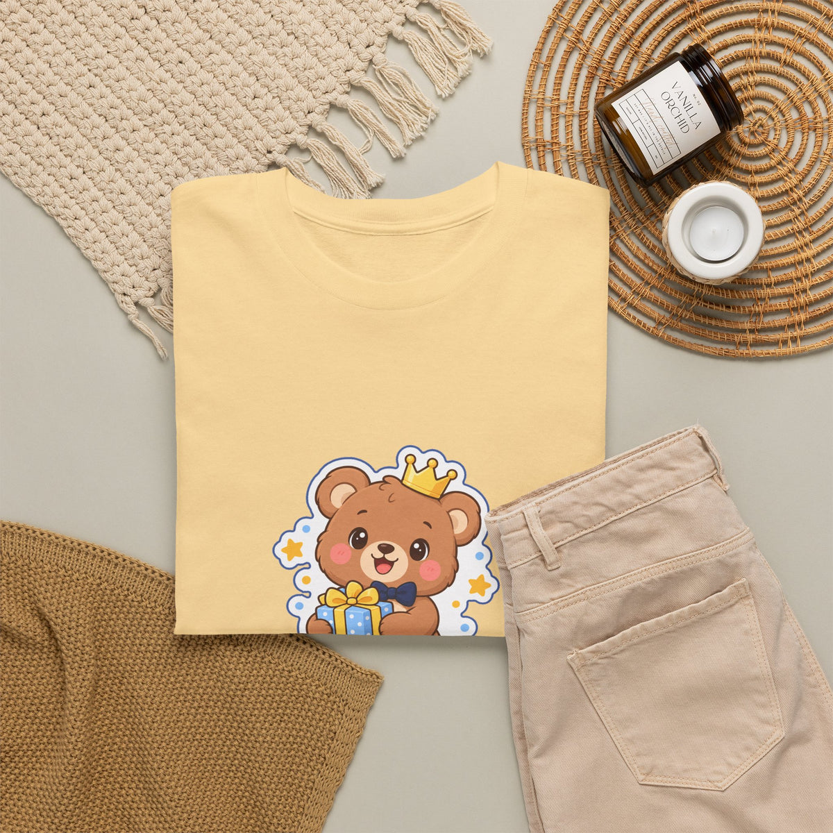 Little Mr. Birthday Teddy Bear birthday shirt – Gildan tee by Happywear