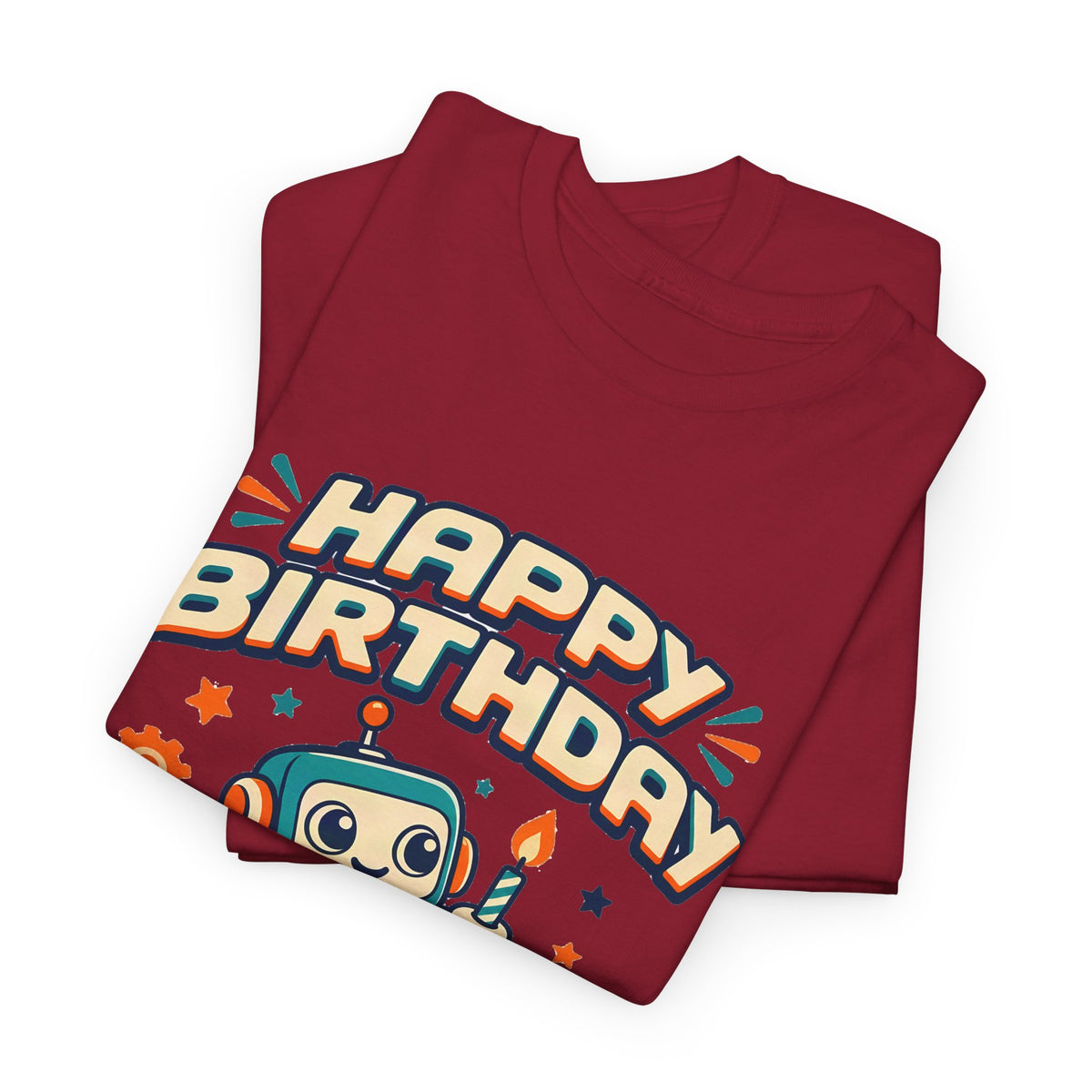 Retro Robot Happy Birthday Tee