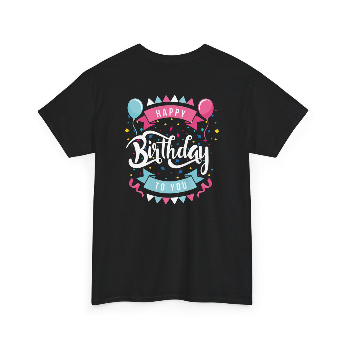Happy Birthday Balloons & Bunting birthday shirt – Gildan tee by Happywear