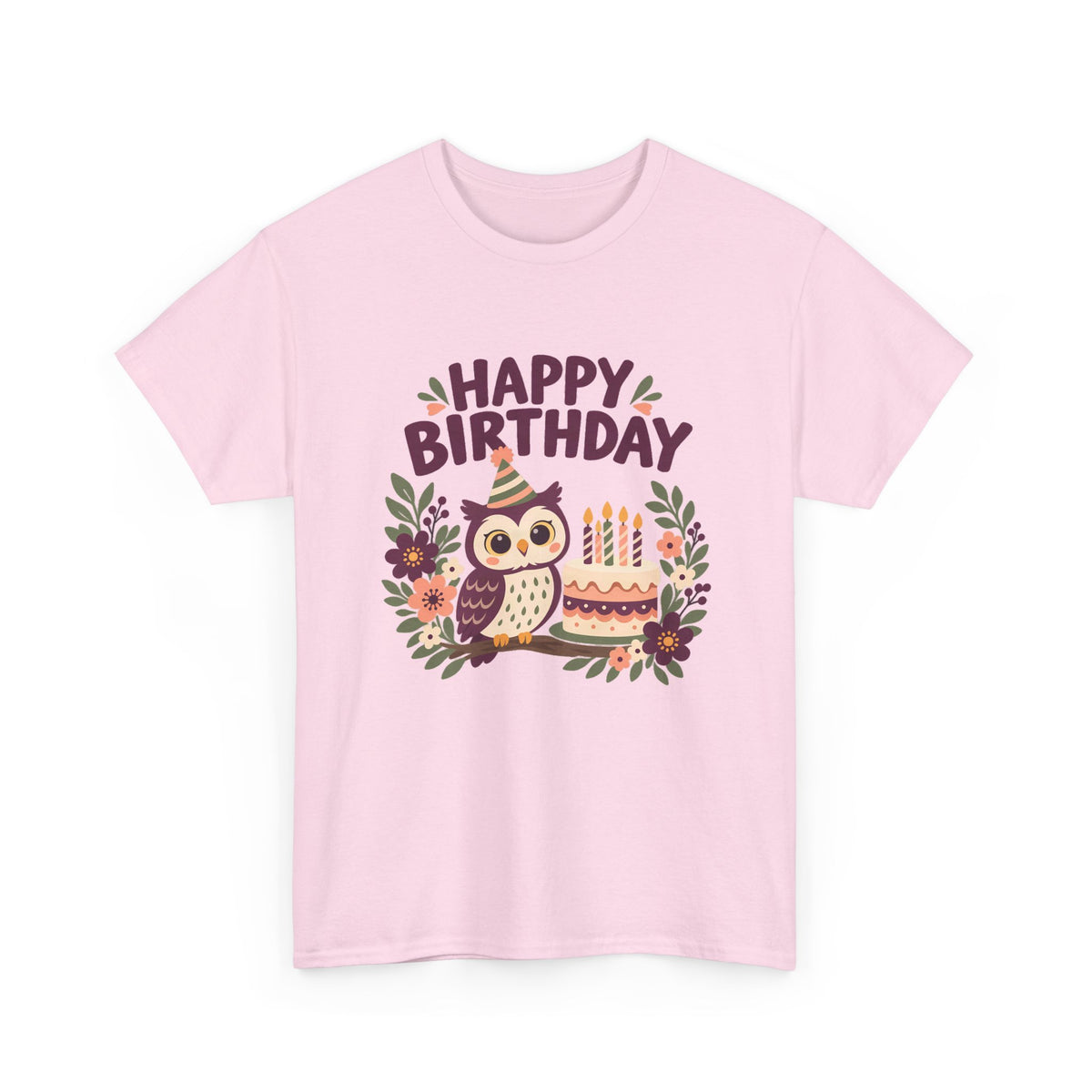 Owl Happy Birthday Tee