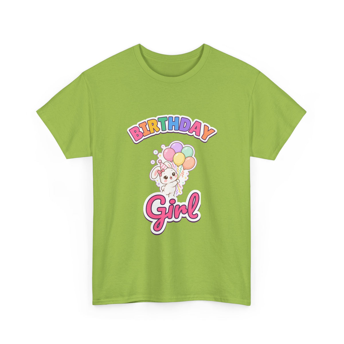 Birthday Girl Bunny birthday shirt – Gildan tee by Happywear