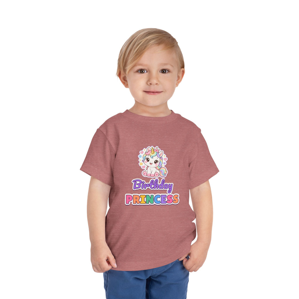 Birthday Princess Unicorn birthday shirt – toddler Gildan tee by Happywear