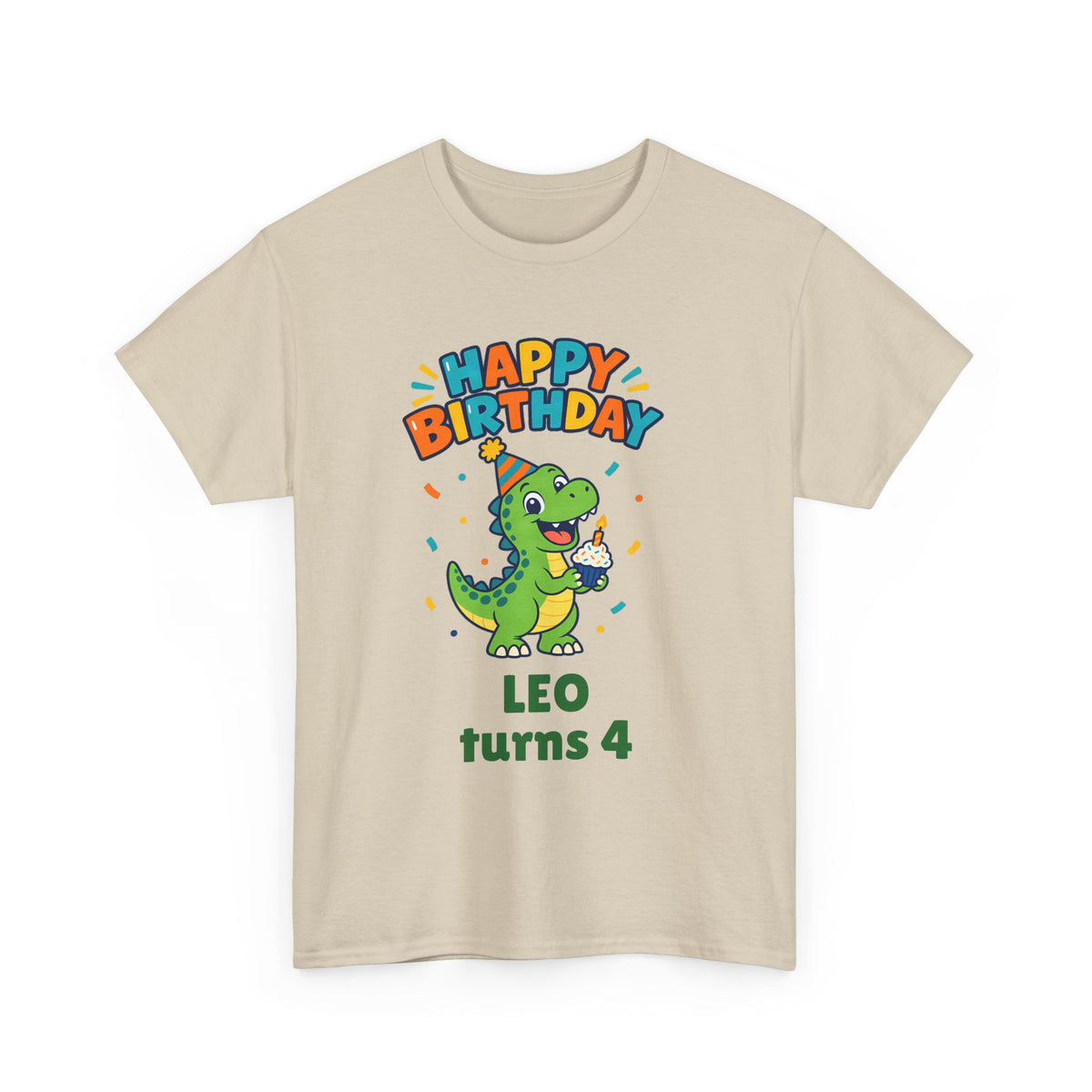Personalized Dinosaur Birthday Shirt – Add Name & Age