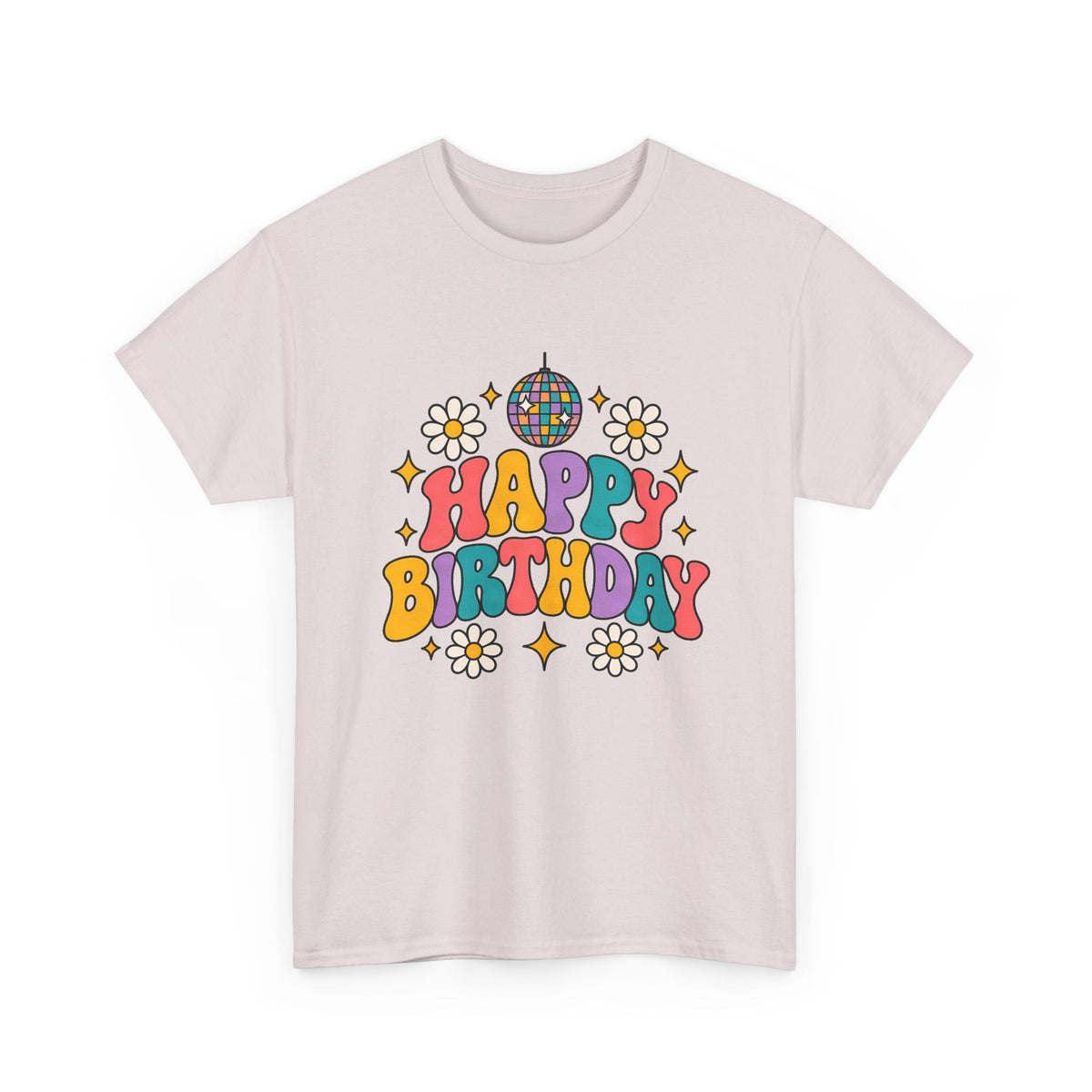 Groovy Disco Happy Birthday shirt – Gildan tee by Happywear