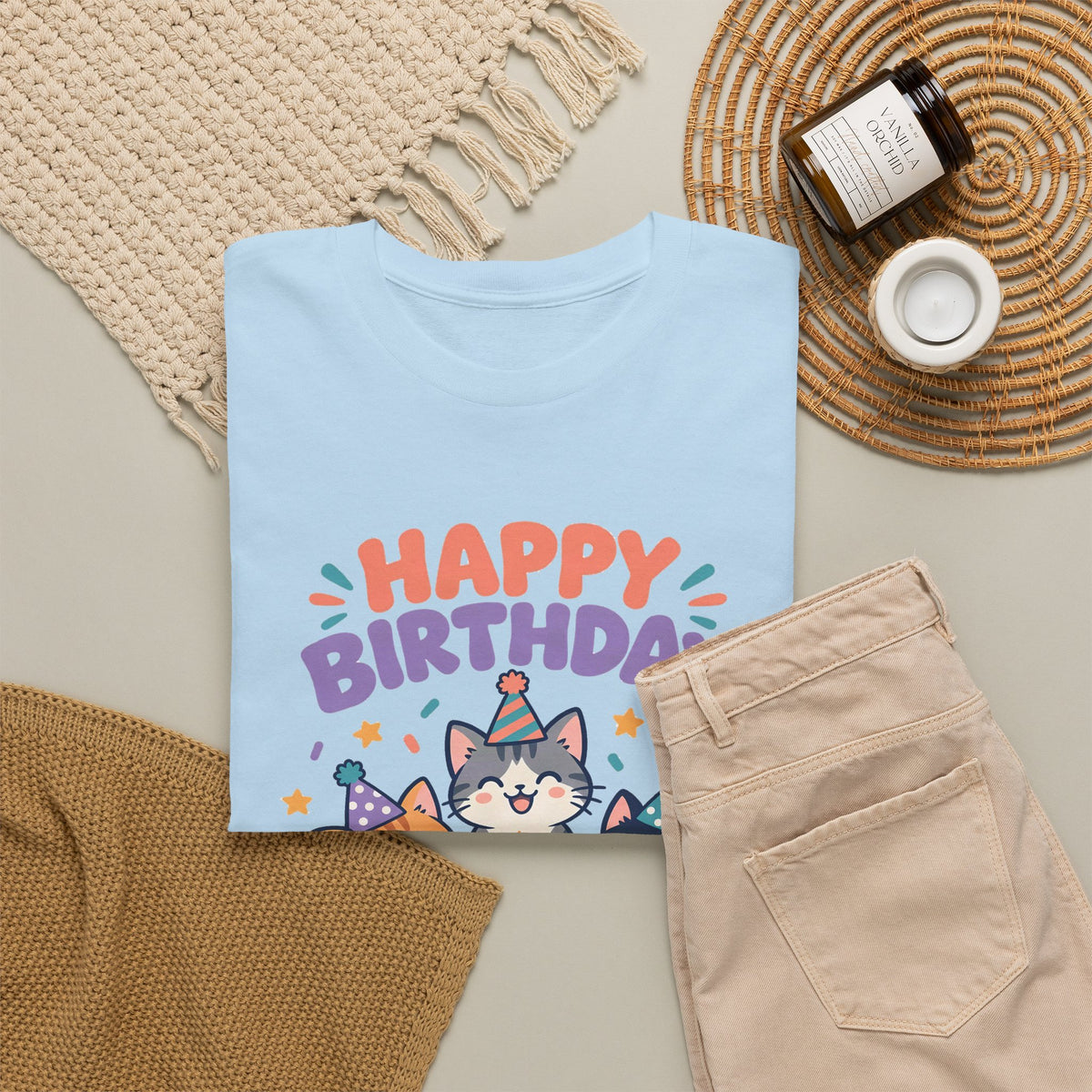 Personalized Party Kittens Birthday Shirt – Add Name & Age