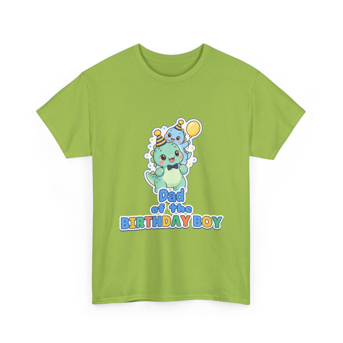 Dad of the Birthday Boy Dino birthday shirt – Gildan tee by Happywear