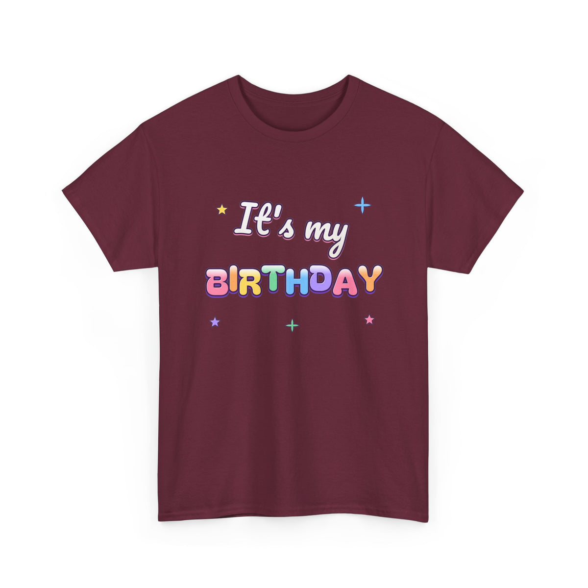 It's My Birthday Rainbow Pastel birthday shirt – Gildan tee by Happywear