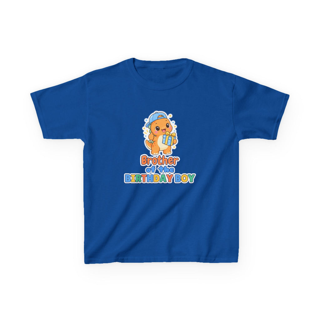 Brother of the Birthday Boy Dino birthday shirt – kids Gildan tee by Happywear