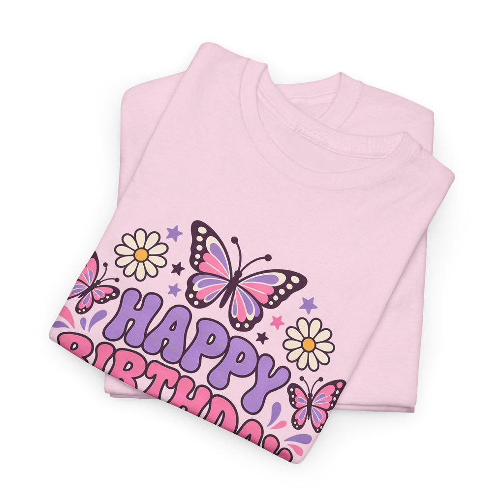 Personalized Butterfly Birthday Shirt – Add Name & Age