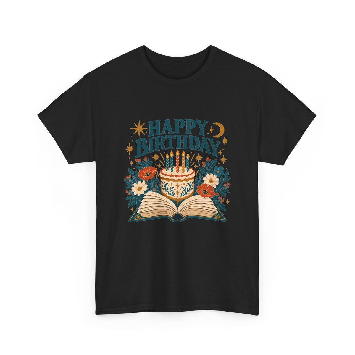 Book Lover Happy Birthday Tee