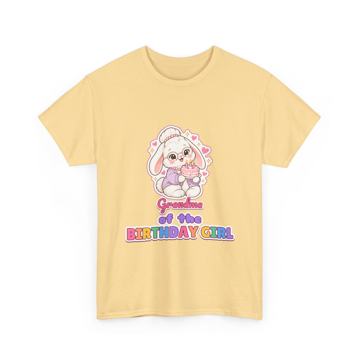 Grandma of the Birthday Girl Bunny birthday shirt – Gildan tee by Happywear