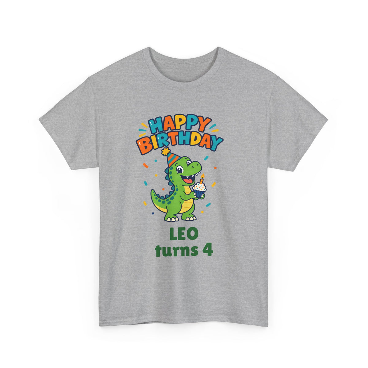 Personalized Dinosaur Birthday Shirt – Add Name & Age