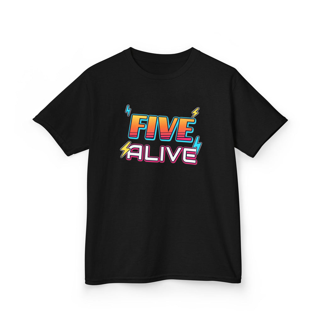 Five Alive 5th Birthday shirt – kids Gildan tee by Happywear