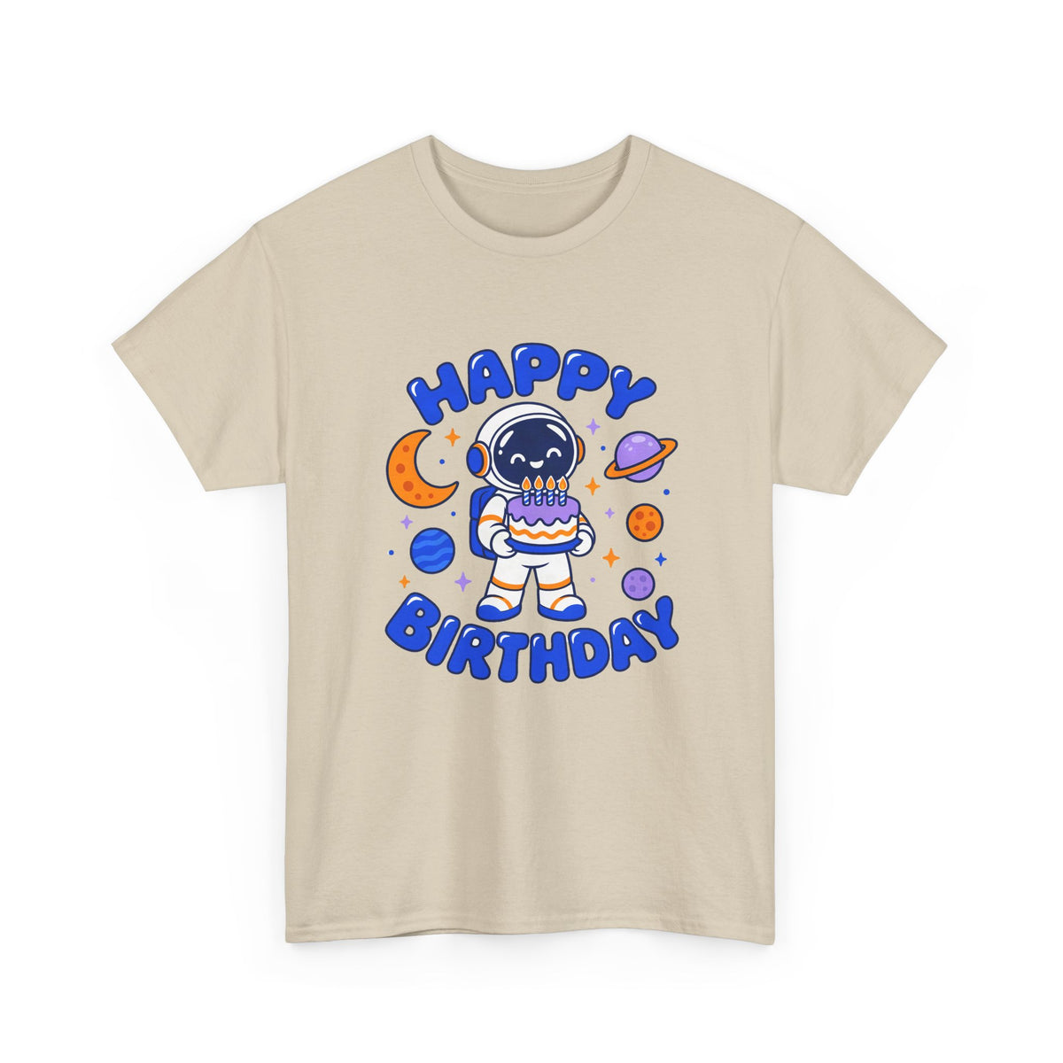 Space Astronaut Happy Birthday shirt – Gildan tee by Happywear
