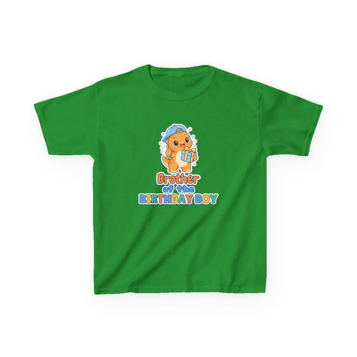 Brother of the Birthday Boy Dino birthday shirt – kids Gildan tee by Happywear