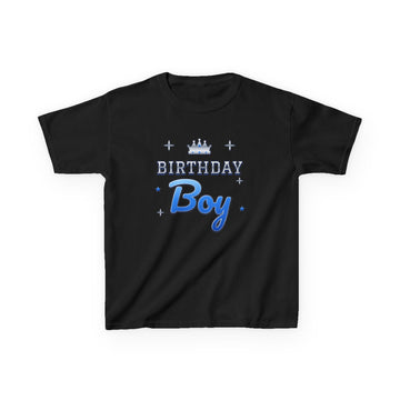 Birthday Boy Varsity Blue & Silver Tee – Kids