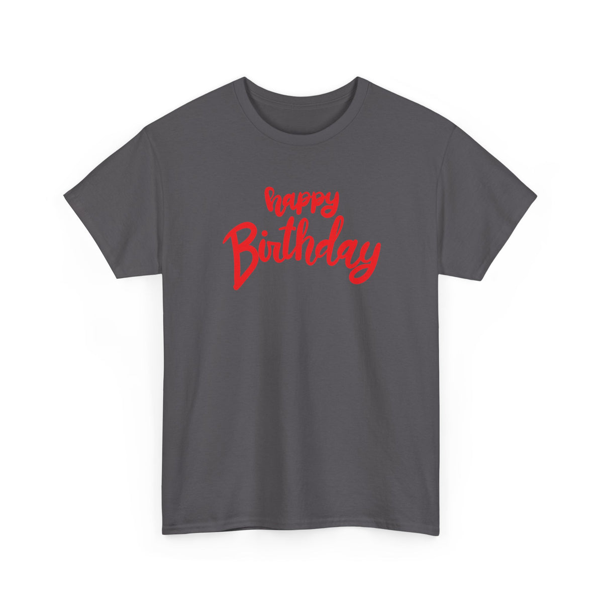 Happy Birthday Script & Cake birthday shirt – Gildan tee by Happywear